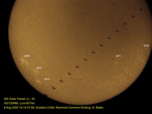 ISS Solar Transit 6th Aug 2022